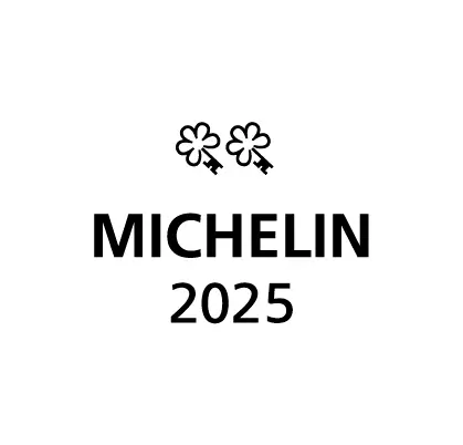 Michelin 2025 Auszeichnung mit zwei Schlüsseln für unser Hotel.