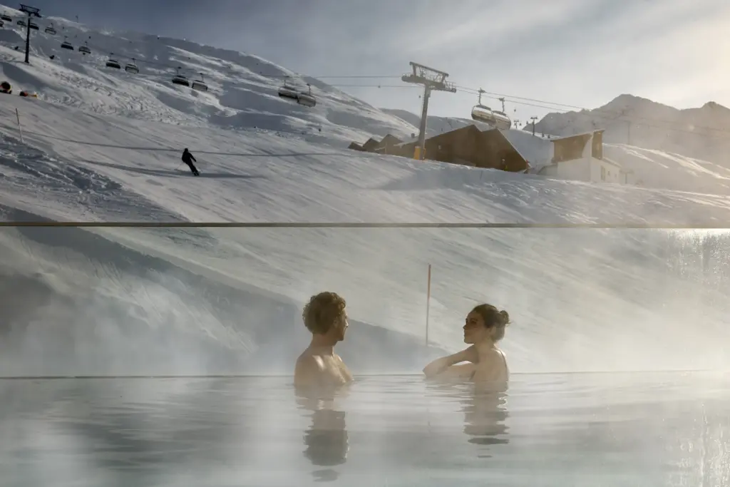 Outdoor Pool im TOP Hotel Hochgurgl
